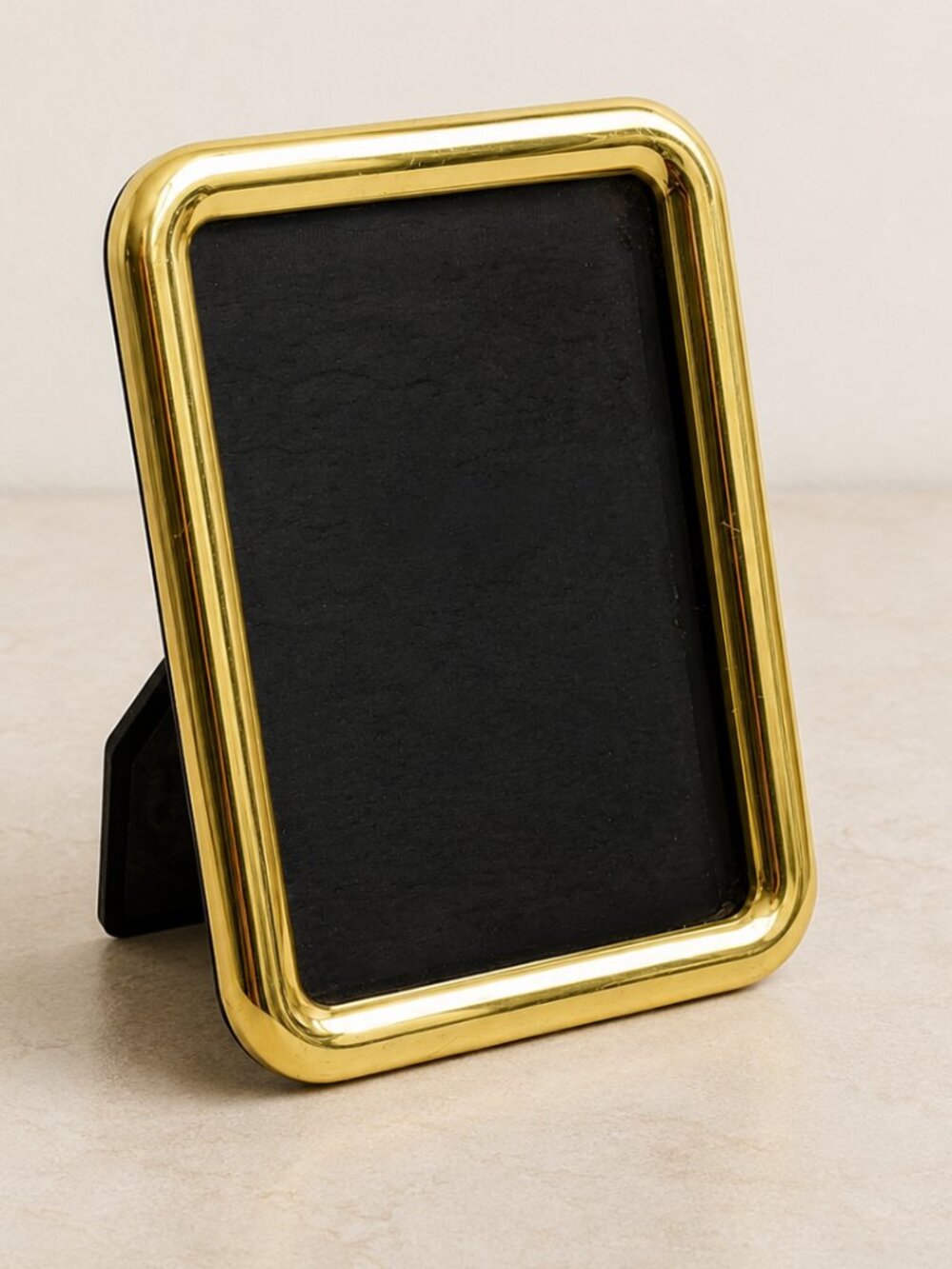 Vintage Gold Tone 3x4.5 Picture Frame Desk or Wall Display Made in Korea